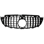 Front Grille In Gloss Black - Panamericana Style For Mercedes E Class W213 2016-2019 - Grilles