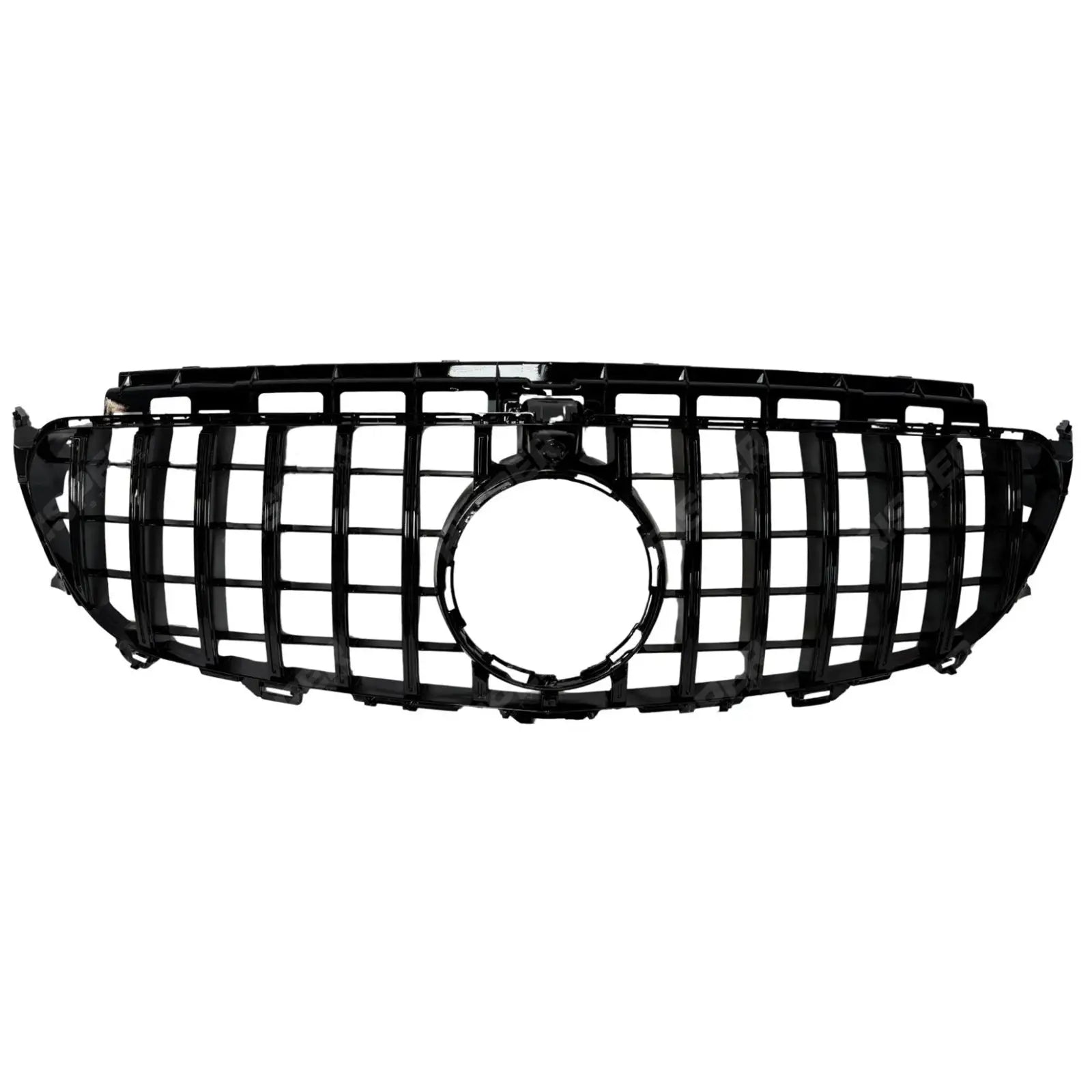 Front Grille In Gloss Black - Panamericana Style For Mercedes E Class W213 2016-2019 - Grilles Main image