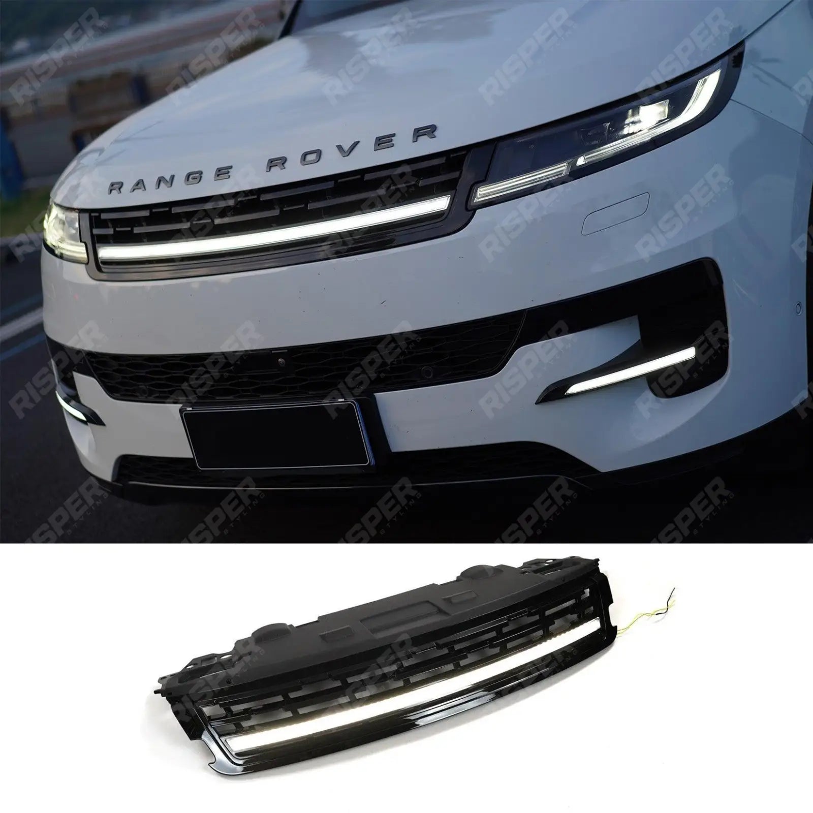 Range Rover Sport L461 2023+ Front LED Replacement Grill in Gloss Black Main image