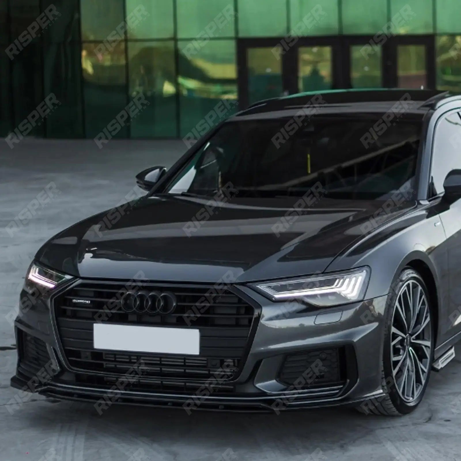 Audi S6 C8 / A6 C8 S - Line Sedan - Avant 2018+ Front Splitter 2Pcs