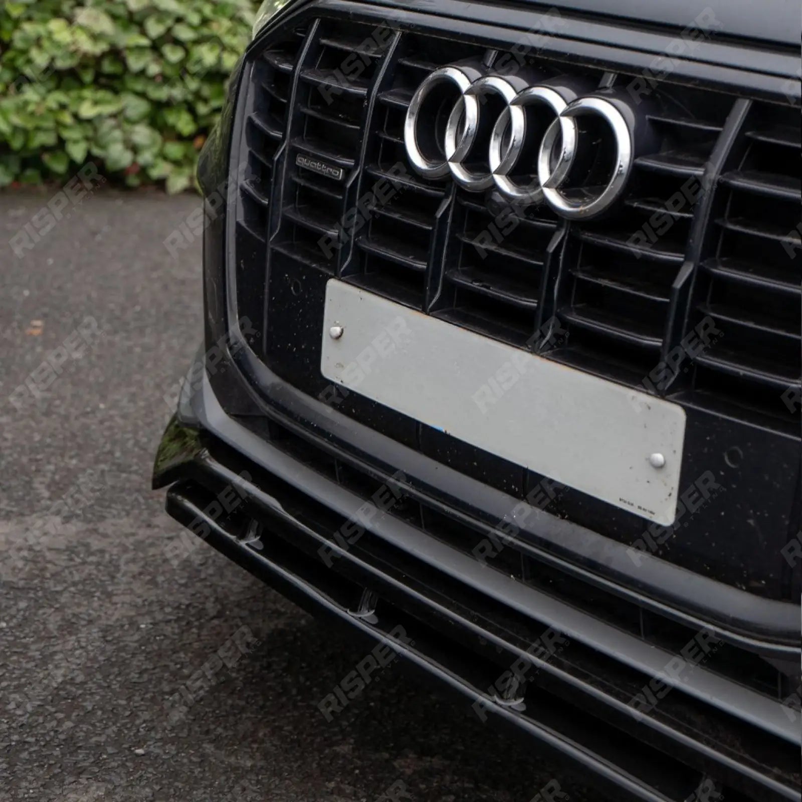Front Splitter For Audi SQ7 MK2 Facelift 2019+ - Front Splitter / Audi Q7 S-Line MK2 Facelift 2019+ - Front Splitter
