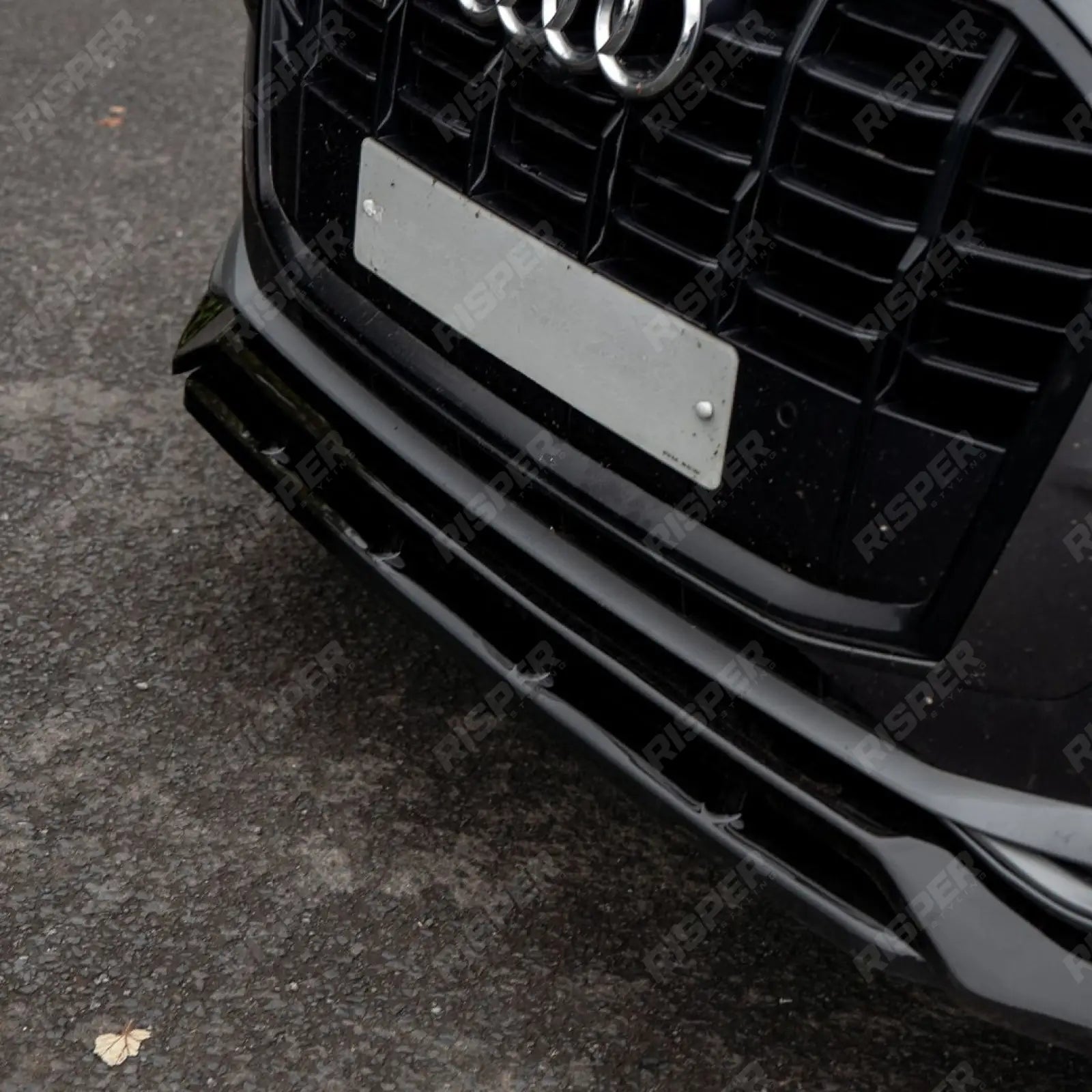 Front Splitter For Audi SQ7 MK2 Facelift 2019+ - Front Splitter / Audi Q7 S-Line MK2 Facelift 2019+ - Front Splitter