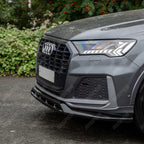 Front Splitter For Audi SQ7 MK2 Facelift 2019+ - Front Splitter / Audi Q7 S-Line MK2 Facelift 2019+ - Front Splitter