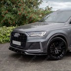Front Splitter For Audi SQ7 MK2 Facelift 2019+ - Front Splitter / Audi Q7 S-Line MK2 Facelift 2019+ - Front Splitter