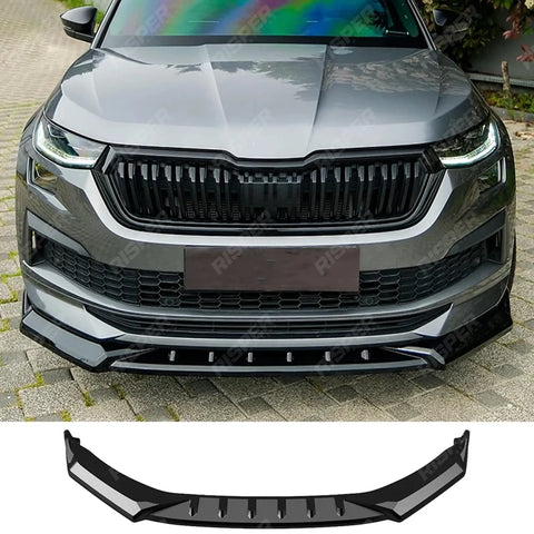Front Splitter For Skoda Kodiaq Sportline Mk1 Facelift 2021-2023 - Front Splitter