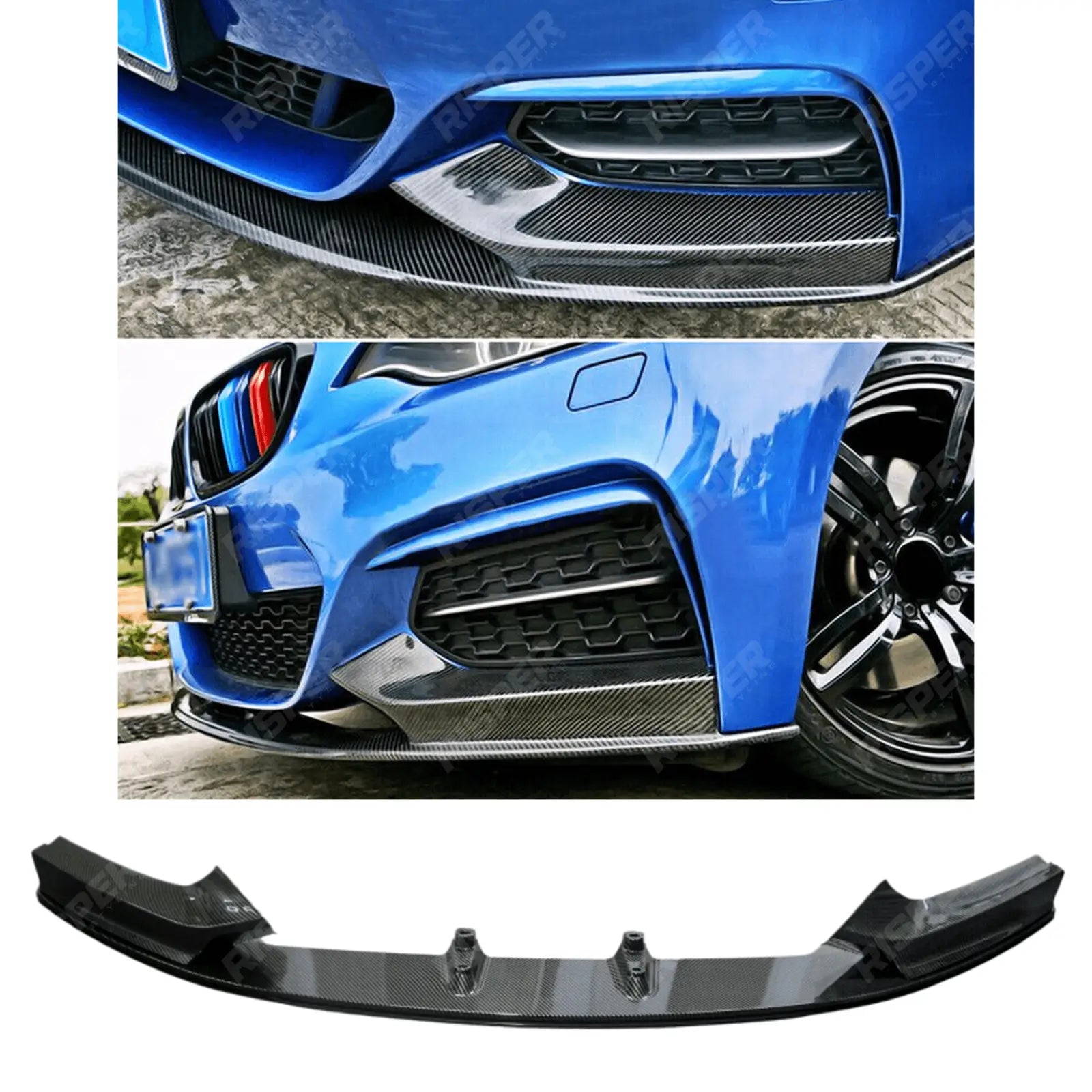 Bmw 2 Series F22 M Sport 2014 - 2021 Front Splitter In Carbon Look Main image