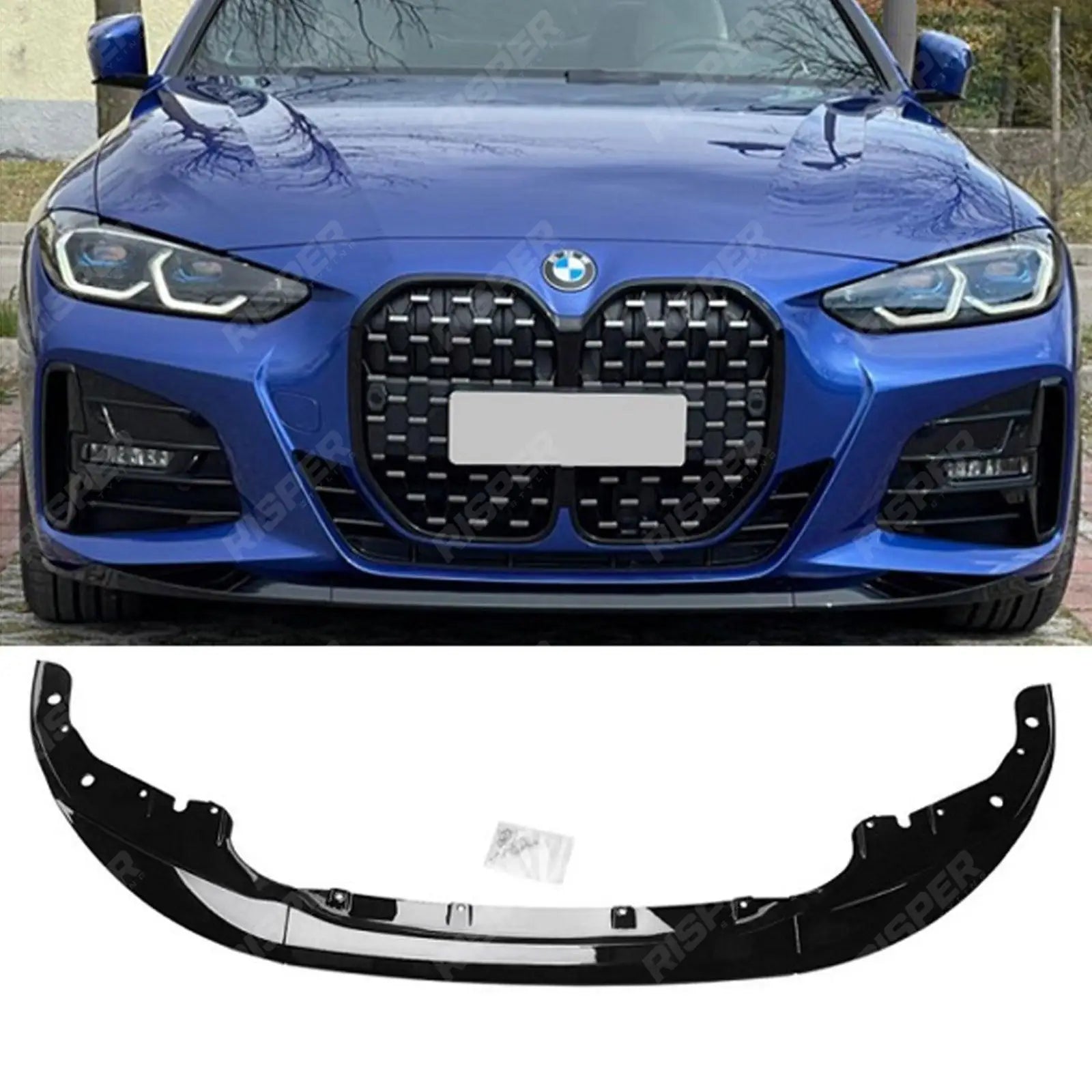 BMW 4 Series M Sport G22 G23 2020+ Front Splitter in Carbon Look