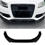 Front Splitter in Gloss Black For Audi A3 8p 2008-2013 Facelift S LINE - Front Splitter