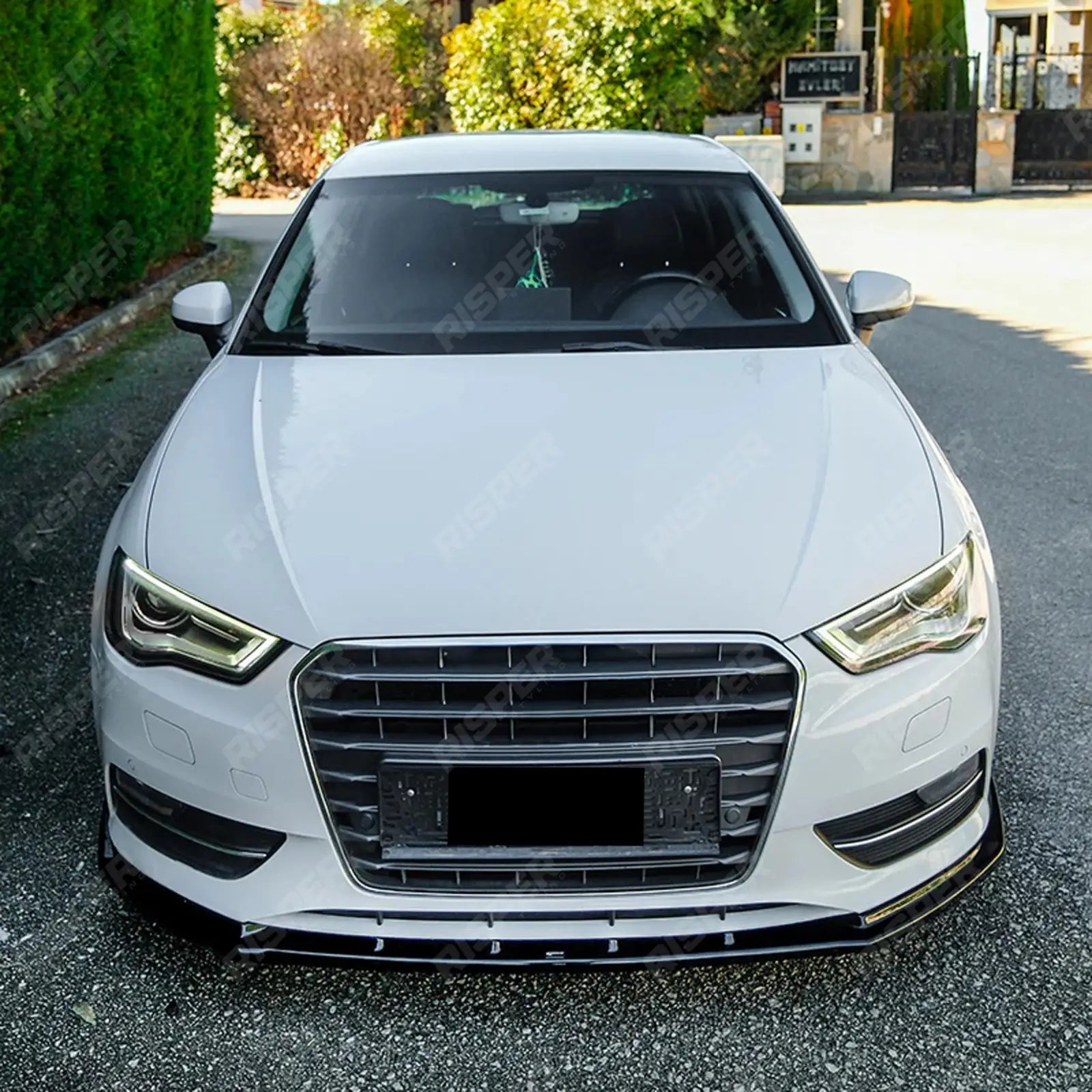 Audi A3 2013-2016 8v Sportback Front Splitter in Gloss Black - Front Splitter