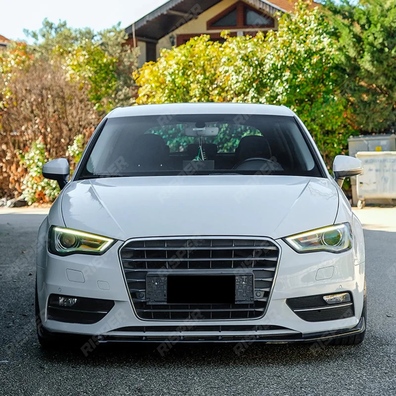 Audi A3 2013-2016 8v Sportback Front Splitter in Gloss Black - Front Splitter