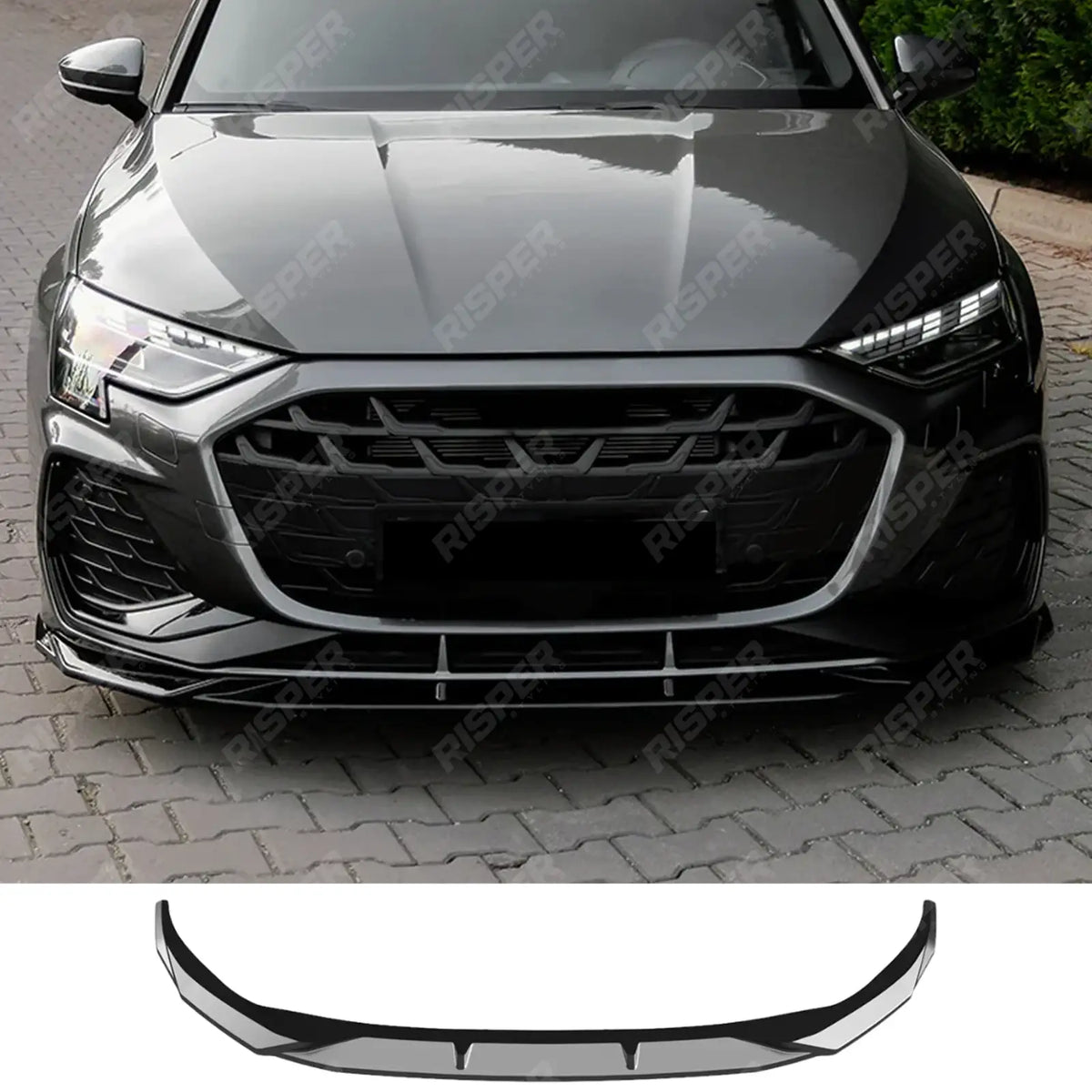 Front Splinter Front Splitter for Audi A3 8Y Facelift 2024+ Accessories | Risper Styling