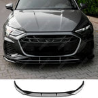 Audi A3 8y 2025 on S-line / S3 Sportback Front Splitter in Gloss Black - Front Splitter
