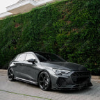 Audi A3 8y 2025 on S-line / S3 Sportback Front Splitter in Gloss Black - Front Splitter
