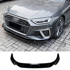 Front Splitter in Gloss Black For Audi A4 S4 B9.5 2020-2024 S LINE - Front Splitter