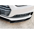 Front Splitter in Gloss Black For Audi A5 S5 F5 Pre Facelift 2017-2020 S LINE - Front Splitter