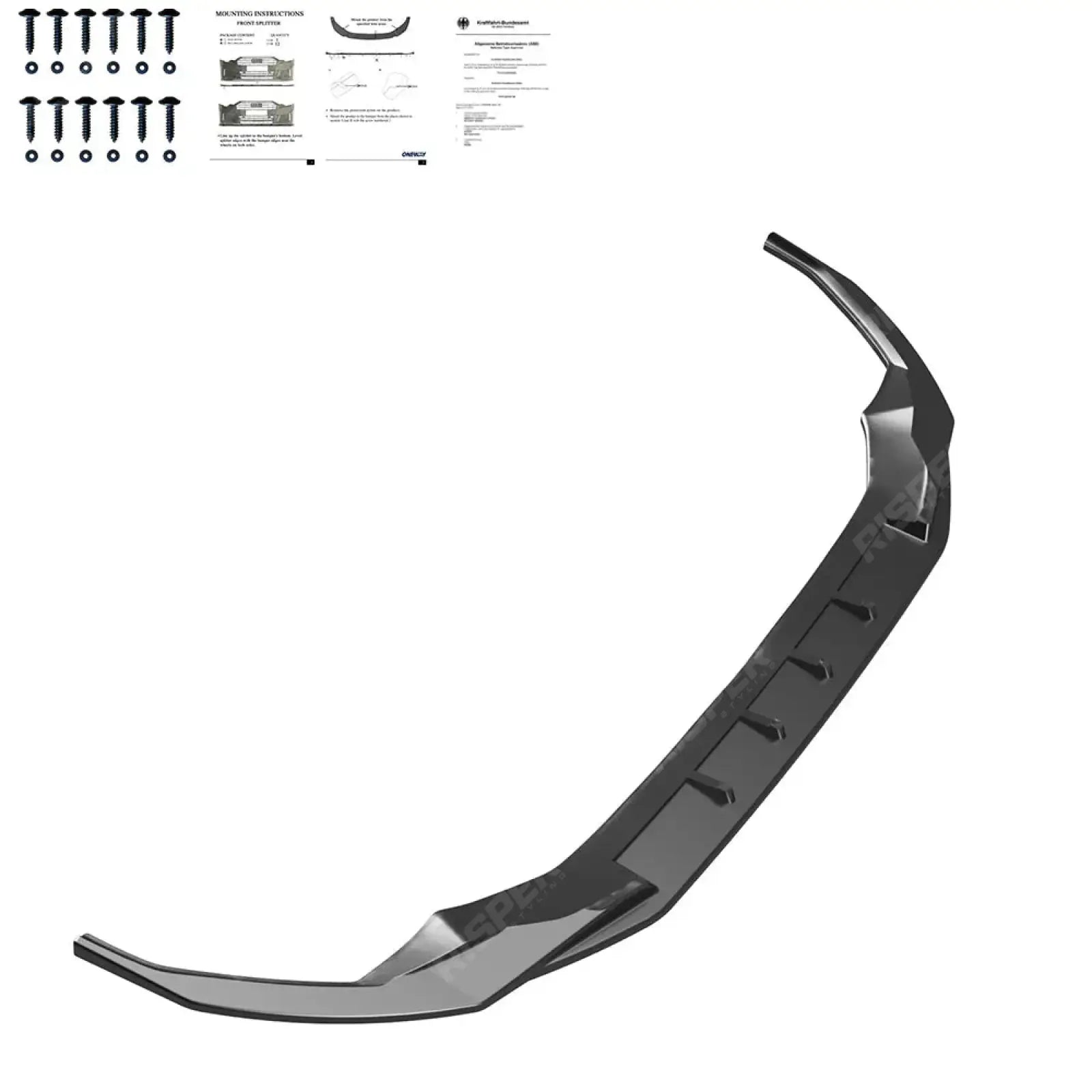 Audi S3 8Y 2020 - 2024 / A3 S - Line 8Y 2020 - 2024 Front Splitter In Gloss Black