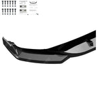 Audi SQ5 / Q5 S - Line Mk2 Facelift 2020 - 2024 Front Splitter In Gloss Black