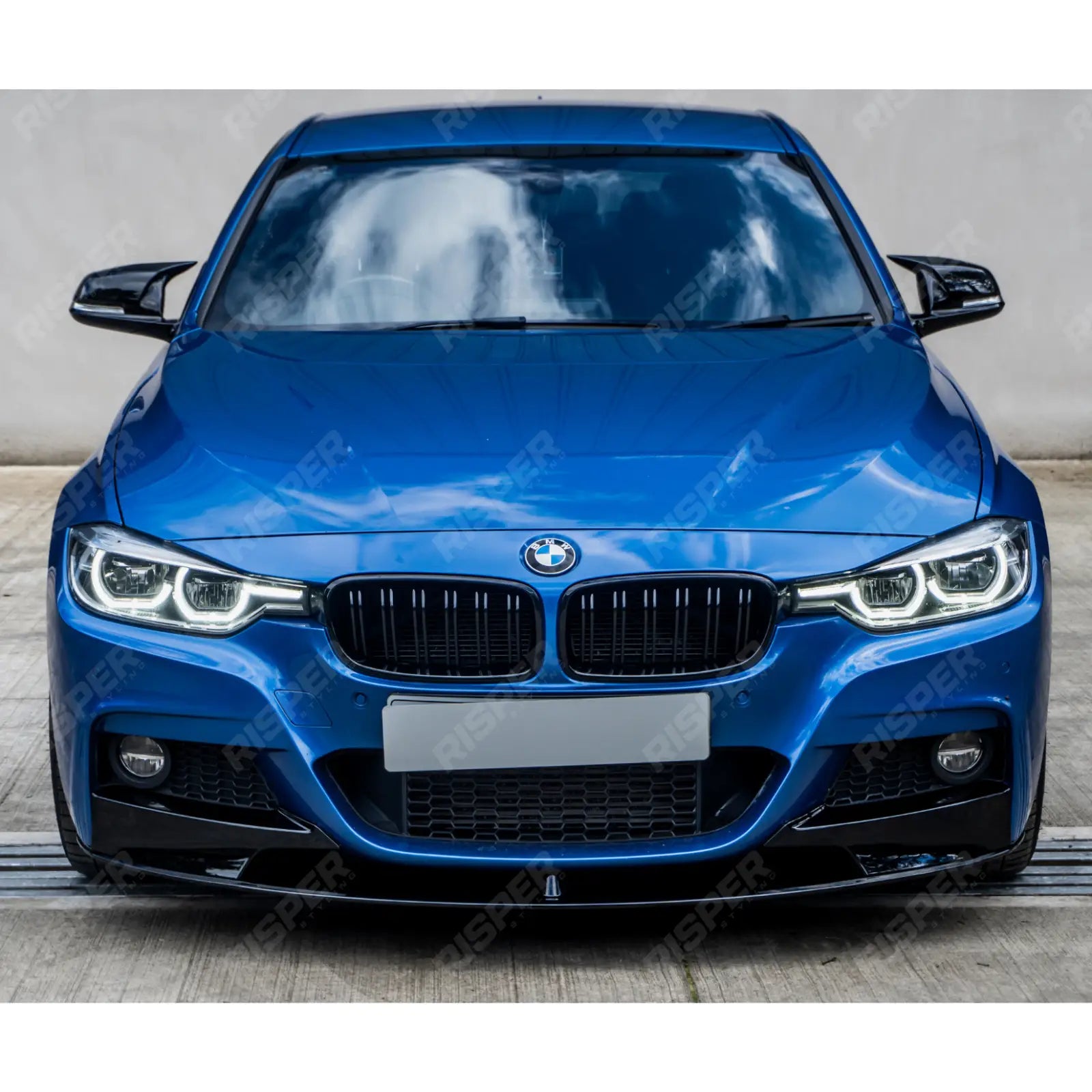 BMW 3 Series F30 F31 F35 M Sport Front Splitter in Gloss Black Gloss Black Front Splitter