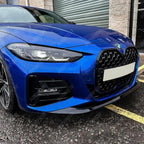 BMW 4 Series M Sport G22 G23 2020+ Front Splitter in Gloss Black