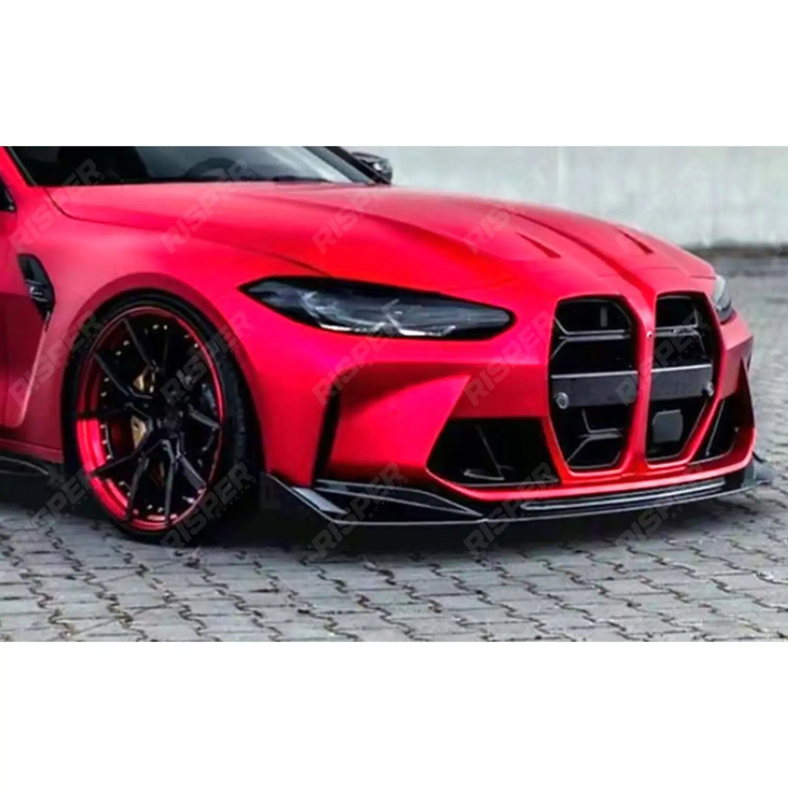 Front Splitter in Gloss Black For BMW M3 M4 G80 G81 G82 G83 2021 on - Front Splitter