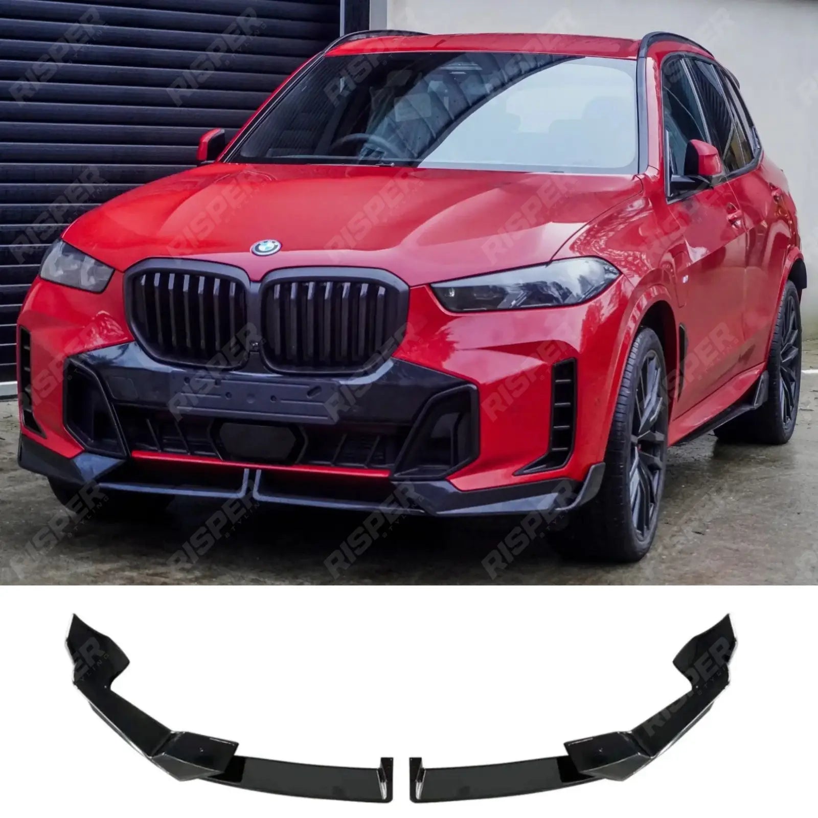 BMW X5 G05 LCI M Sport 2023+ Front Splitter In Gloss Black Front Splitter Main image