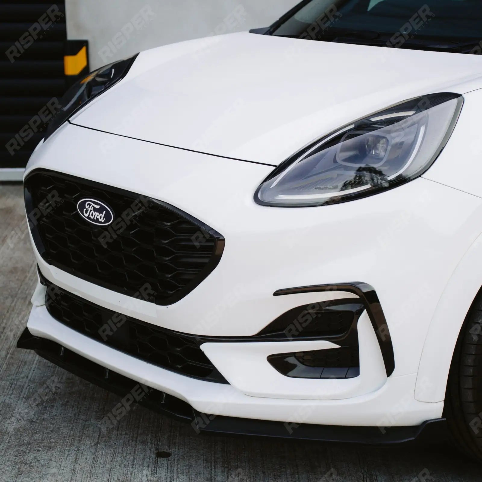 Ford Puma ST Line & ST Line X 2019+ Front Splitter In Gloss Black - Front Splitter