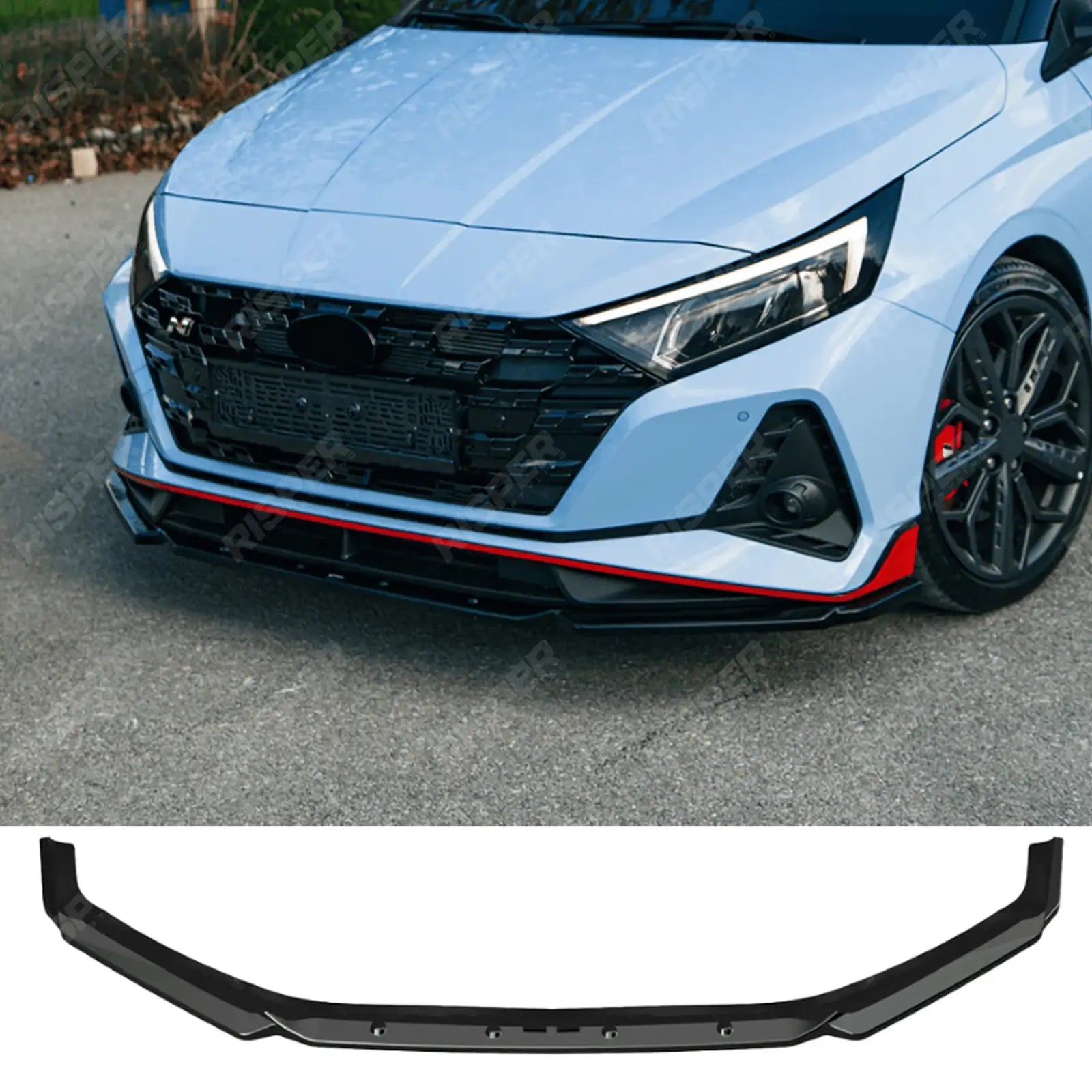 Hyundai I20 N Mk3 2020+ Front Splitter In Gloss Black Main image