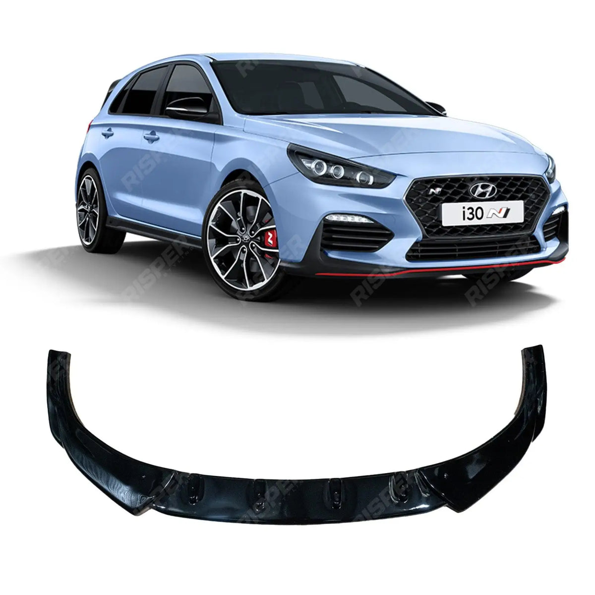 Hyundai i30 N MK3 Hatchback/Fastback 2017 - 2020 - RISPER Front Splitter In Gloss Black