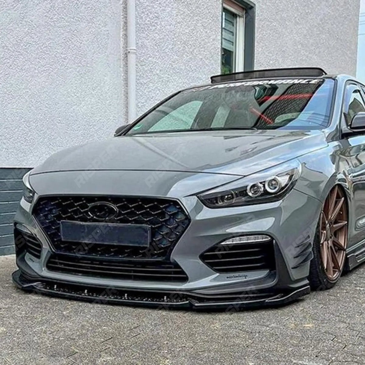 Hyundai i30 N MK3 Hatchback/Fastback 2017 - 2020 - RISPER Front Splitter In Gloss Black