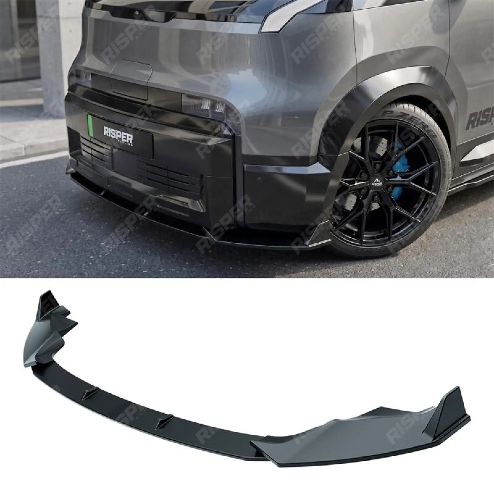 Front Splitter in Gloss Black For Kia Pv5 Cargo 2025+ - Front Splitter