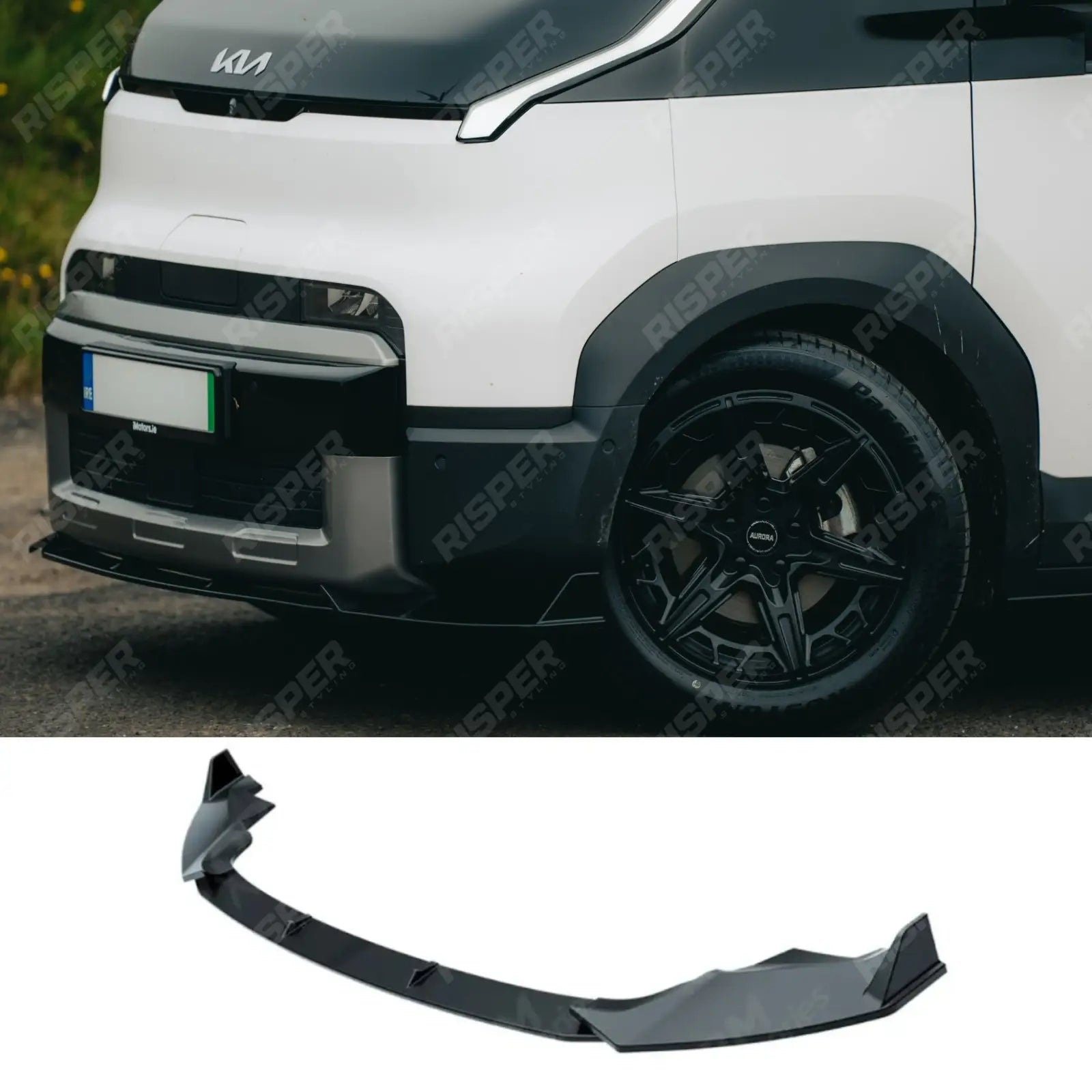 Front Splitter in Gloss Black For Kia Pv5 Cargo & Passenger 2025+ - Front Splitter