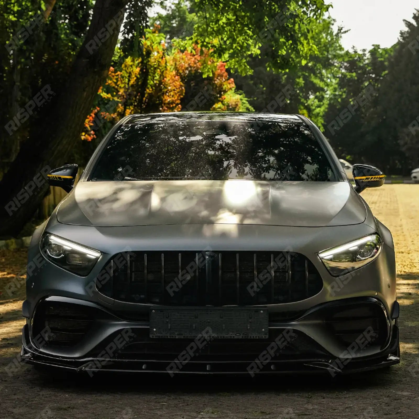 Front Splitter In Gloss Black For Mercedes A45 W177 2019-2023 & Facelift 2023 On Secondary image