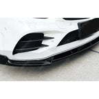 Front Splitter in Gloss Black For Mercedes C Class W205 2019-2021 Facelift Amg LINE - Front Splitter