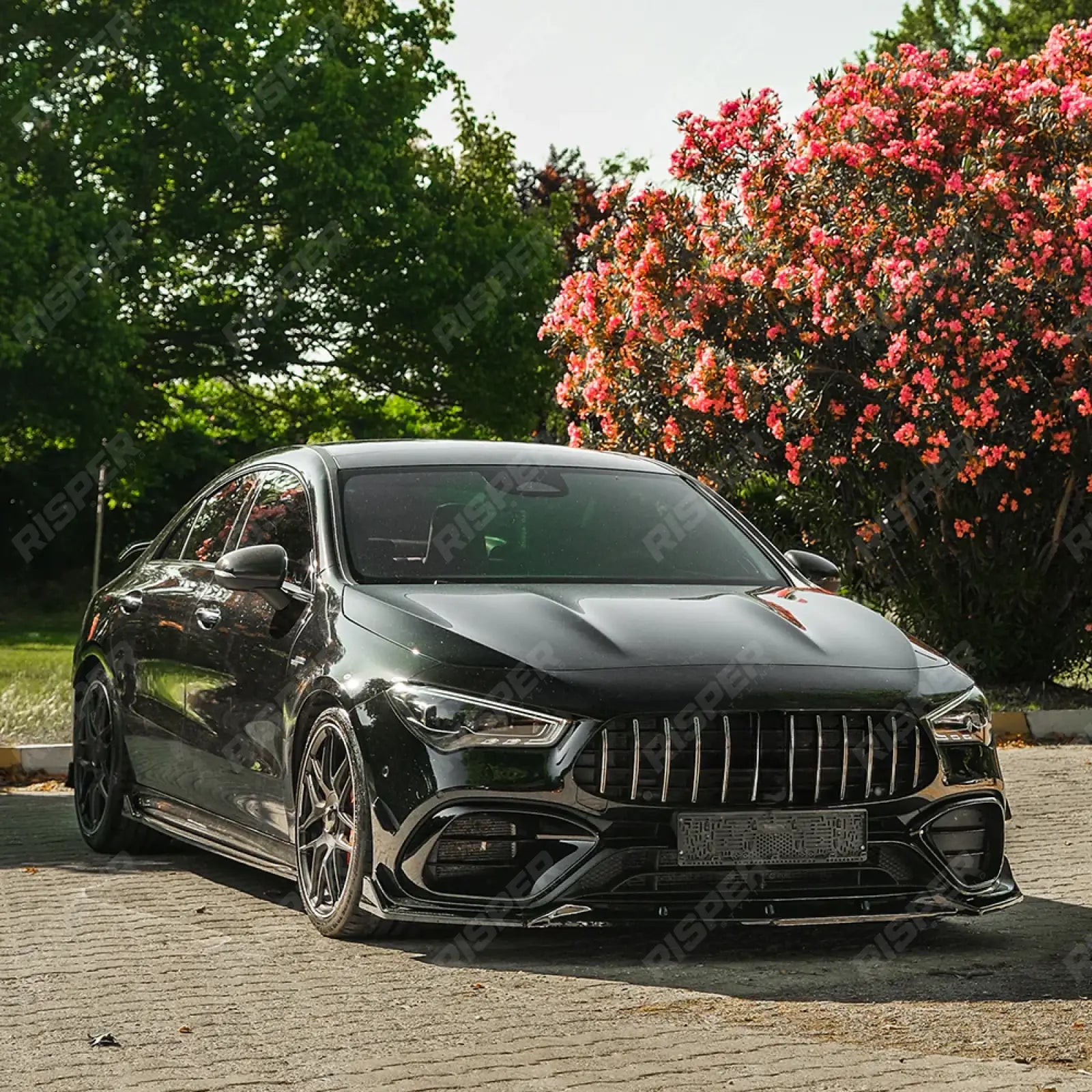 Front Splitter in Gloss Black For Mercedes Cla45 C118 2019-2023 Secondary image