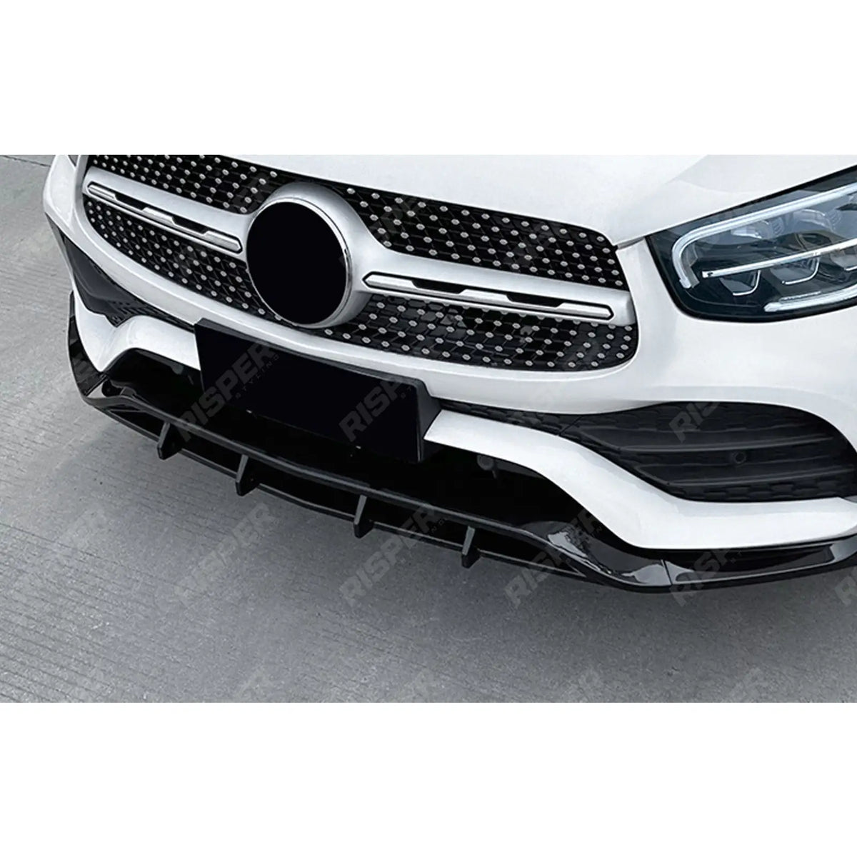 Front Splitter in Gloss Black For Mercedes GLC X253 Amg LINE Facelift 2020-2022 - Front Splitter