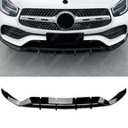 Front Splitter in Gloss Black For Mercedes GLC X253 Amg LINE Facelift 2020-2022 - Front Splitter