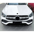 Front Splitter in Gloss Black For Mercedes GLC X253 Amg LINE Facelift 2020-2022 - Front Splitter