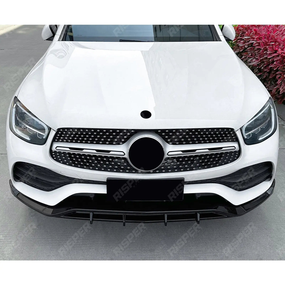 Front Splitter in Gloss Black For Mercedes GLC X253 Amg LINE Facelift 2020-2022 - Front Splitter