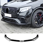 Front Splitter in Gloss Black For Mercedes GLC X253 Standard Pre Facelift 2016-2019 - Front Splitter