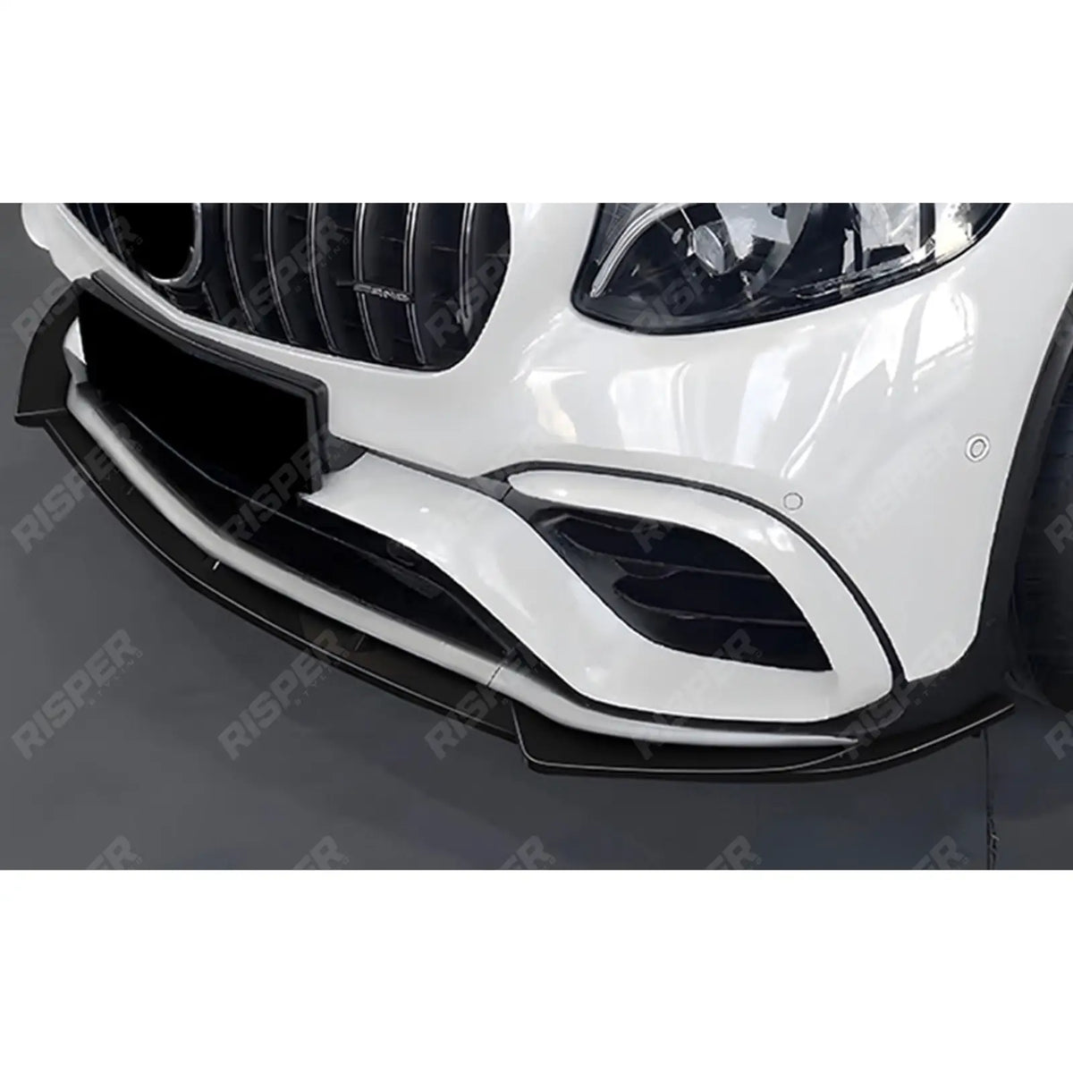 Front Splitter in Gloss Black For Mercedes GLC X253 Standard Pre Facelift 2016-2019 - Front Splitter