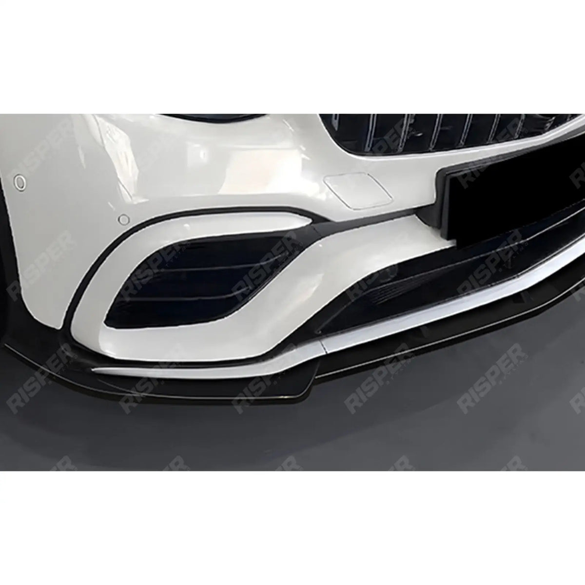 Front Splitter in Gloss Black For Mercedes GLC X253 Standard Pre Facelift 2016-2019 - Front Splitter