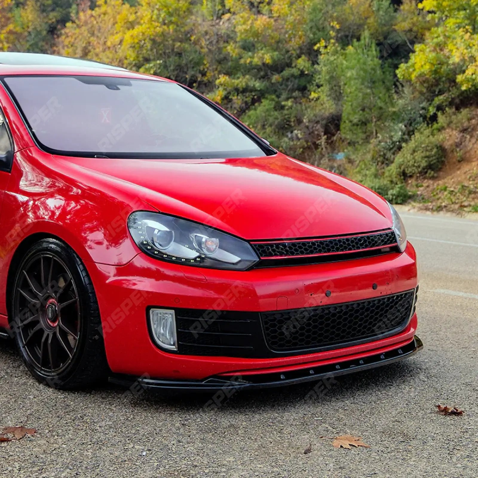 Volkswagen Golf GTI / GTD Mk6 2008-2012 Front Splitter in Gloss Black - Front Splitter