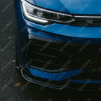 Volkswagen Golf MK8.5 Facelift GTI R R Line Front Splitter In Gloss Black - Front Splitter