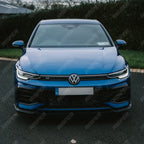 Volkswagen Golf MK8.5 Facelift GTI R R Line Front Splitter In Gloss Black - Front Splitter