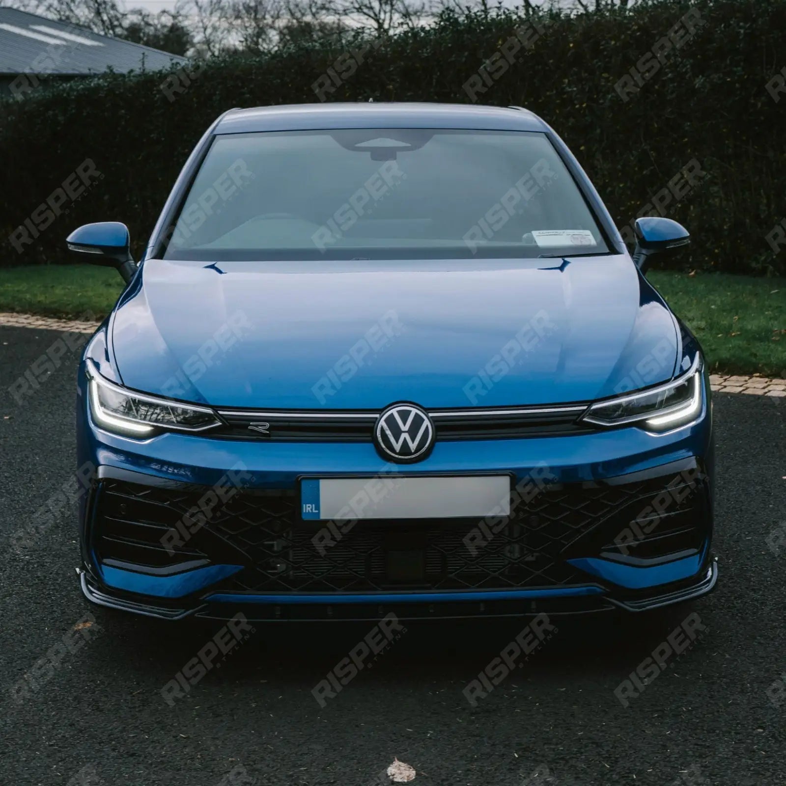 Volkswagen Golf MK8.5 Facelift GTI R R Line Front Splitter In Gloss Black - Front Splitter