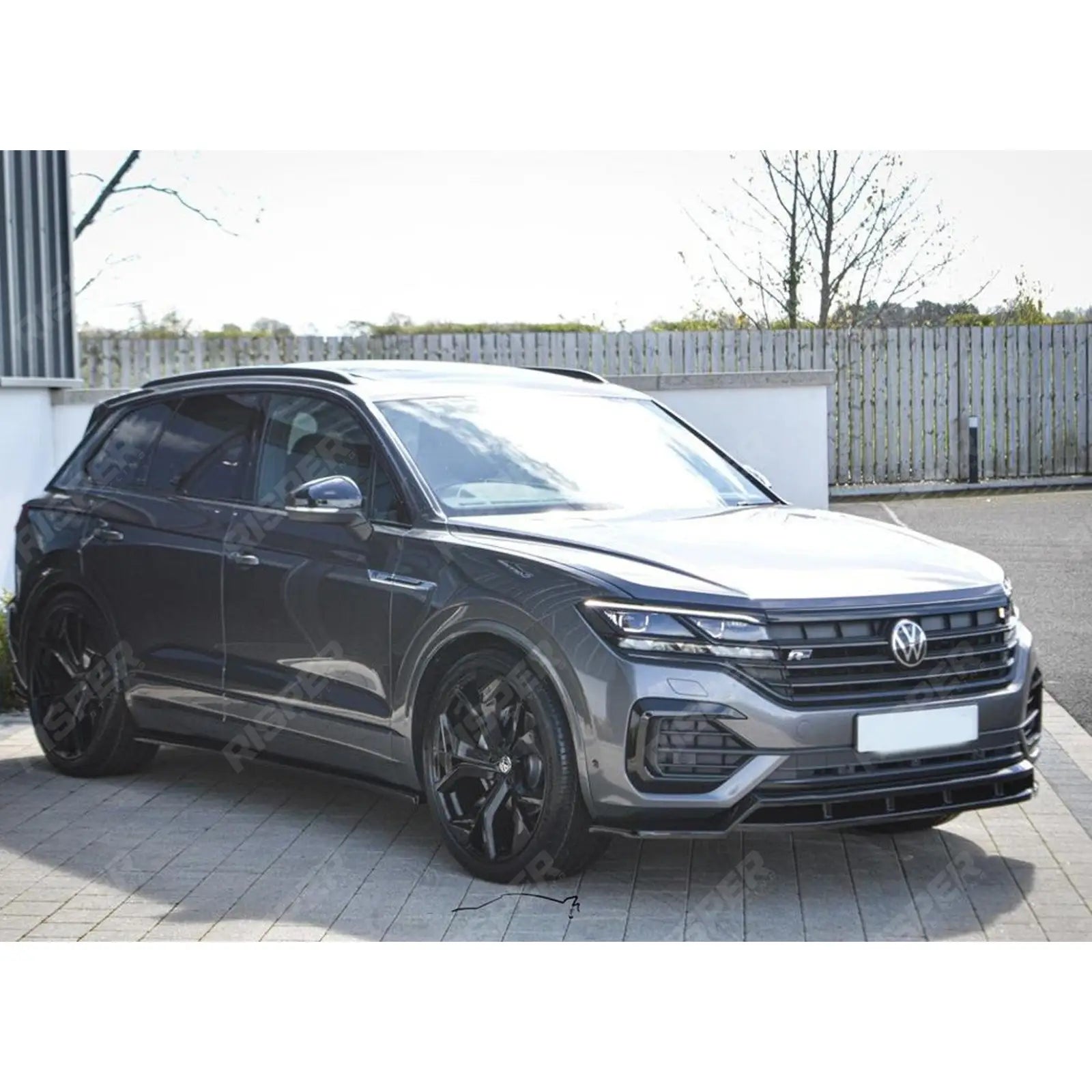 Volkswagen Touareg MK3 Pre Facelift R Line 2018 - 2023 Front Splitter In Gloss Black