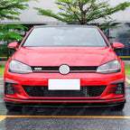 Front Splitter in Gloss Black For Vw Golf Mk7.5 Gti R LINE 2017-2019 - Front Splitter