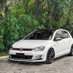 Front Splitter in Gloss Black For Vw Golf Mk7 Gti R LINE 2013-2016 - Front Splitter