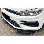 Front Splitter in Gloss Black For VW Scirocco Mk3.5 R 2015 on - Front Splitter