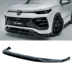 VW Tayron R-Line MK1 2025 On Front Splitter In Gloss Black Front Splitter
